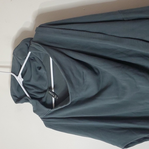 Athleta Purana Wrap Hoodie Bali Green Sage Size Small Soft Stretchy Athleisure - Picture 2 of 12